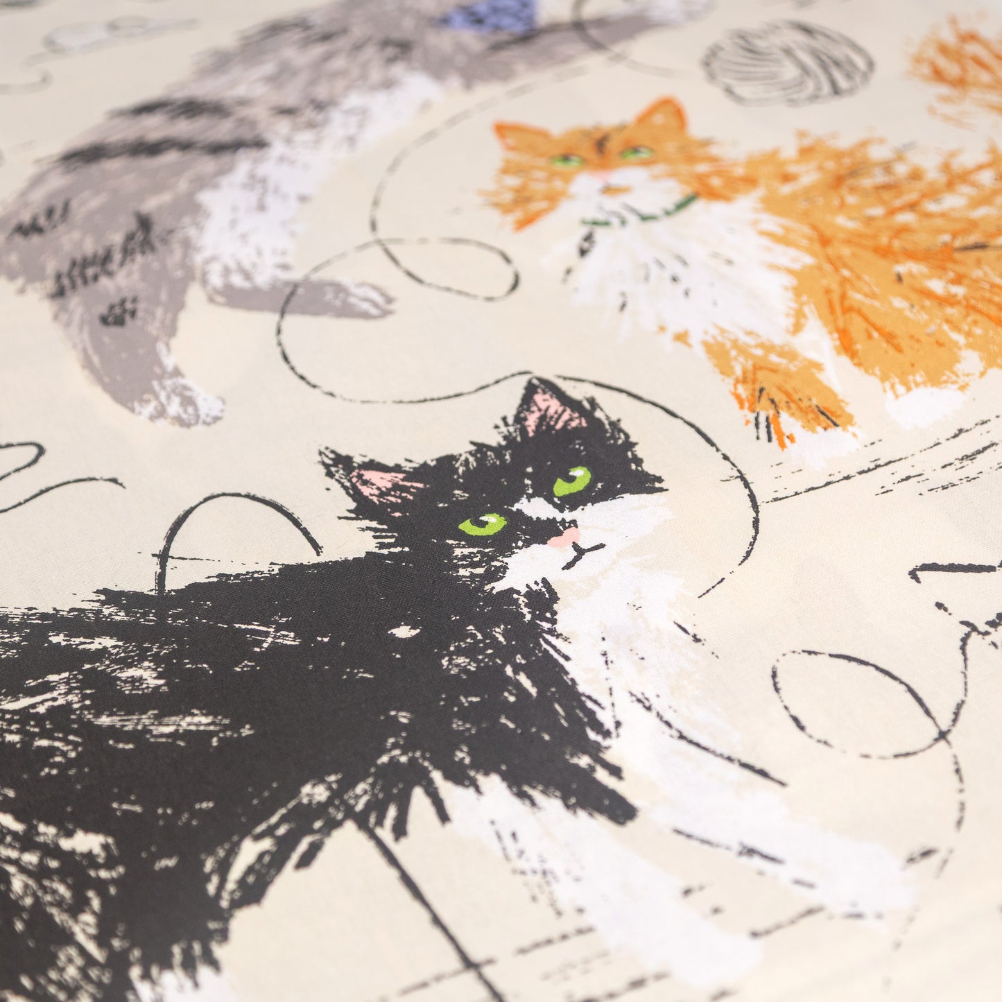 Tea Towel "Feline Friends"