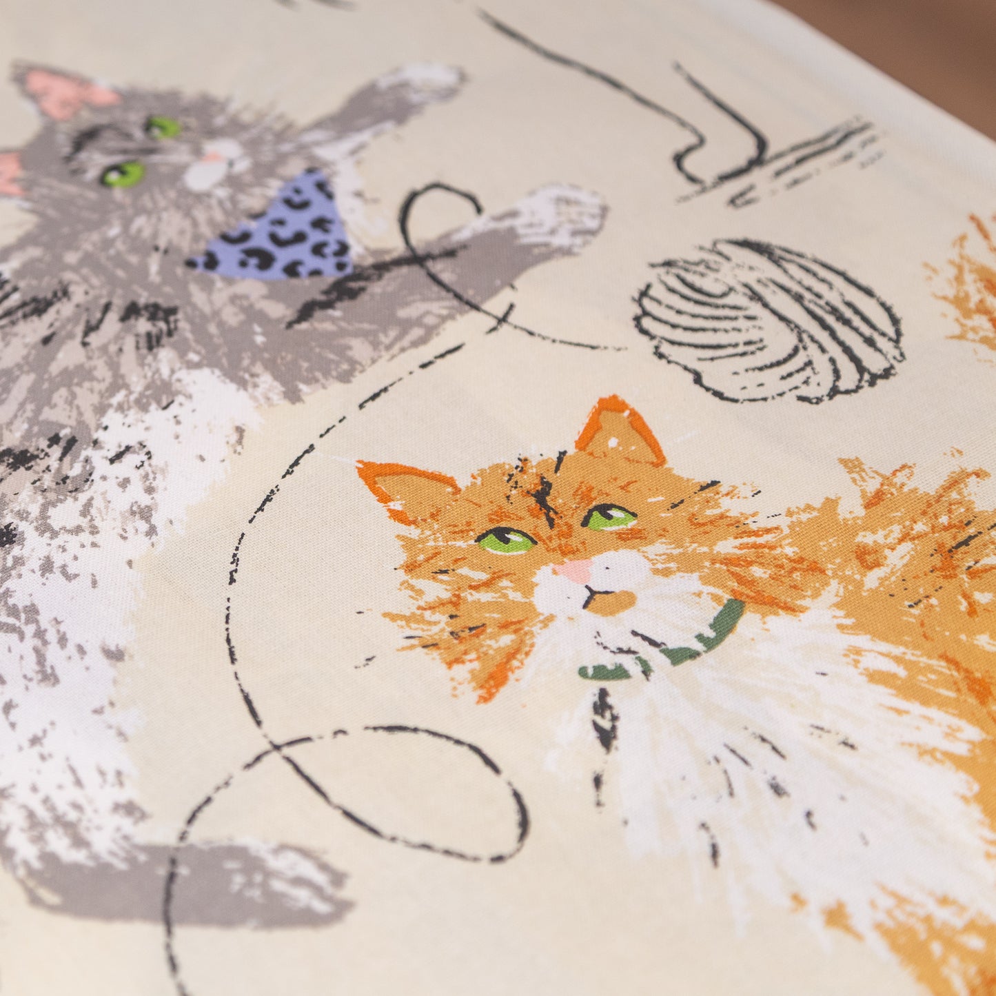 Tea Towel "Feline Friends"