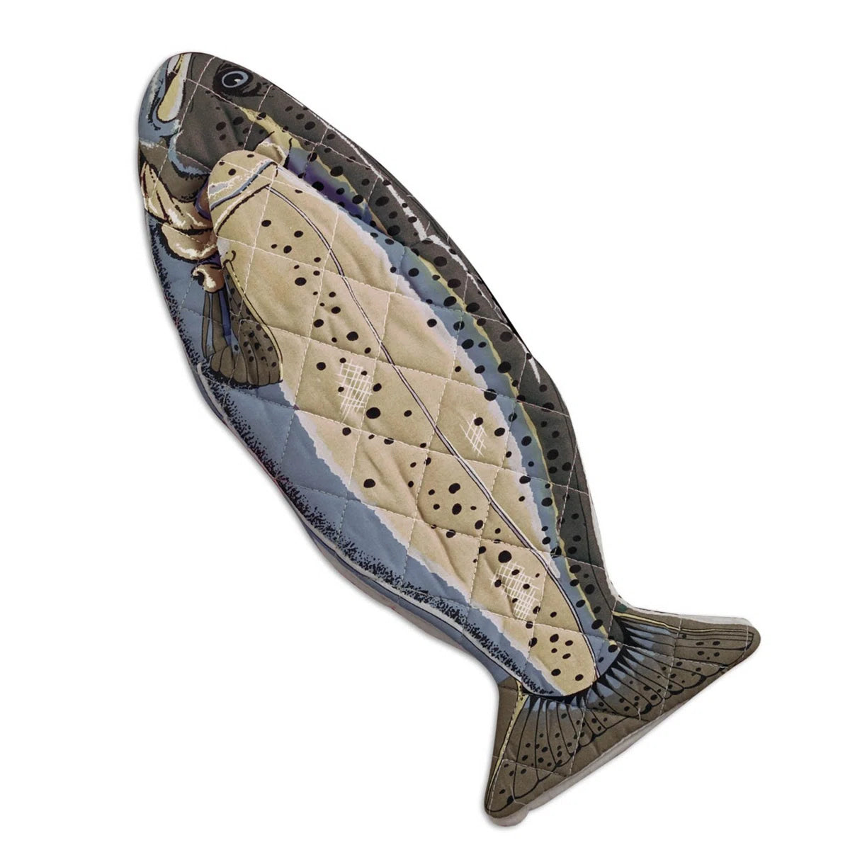 Oven Mitt "Fish" - Blue
