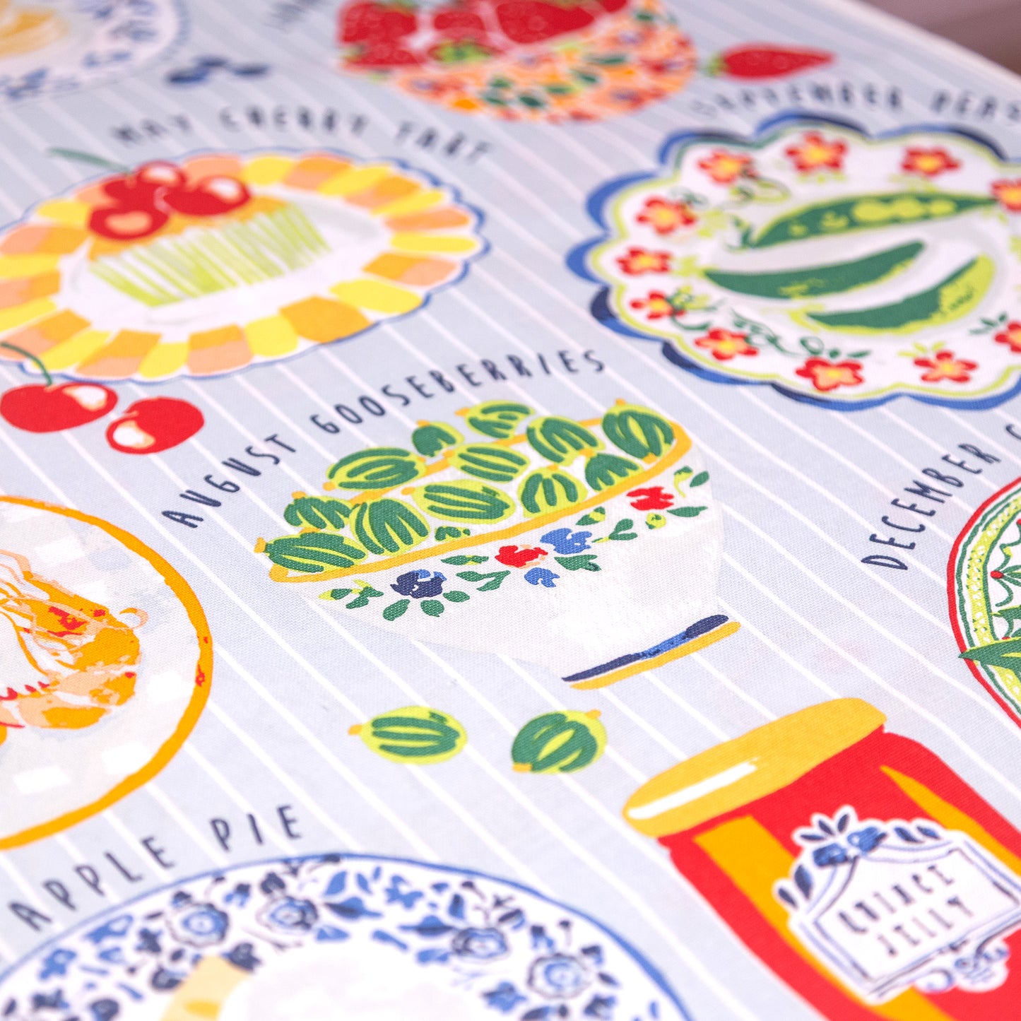 Tea Towel "Food Calendar"
