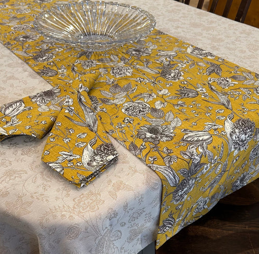 L'Ensoleillade Cotton Table Runner: "Ghislaine"