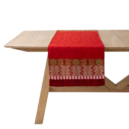 Le Jacquard Français Table Runner "Gipsy" Red