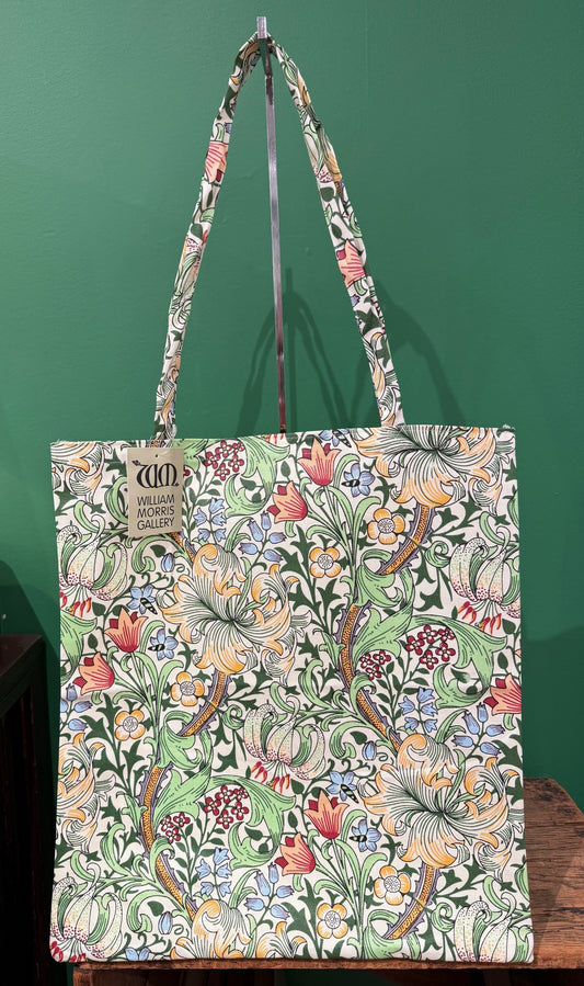 Tote Bag (Coated Cotton) William Morris "Golden Lily"