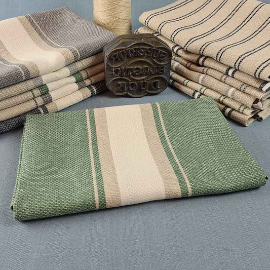 Tea Towel (Linen) "Working Kitchen Towel - Green"