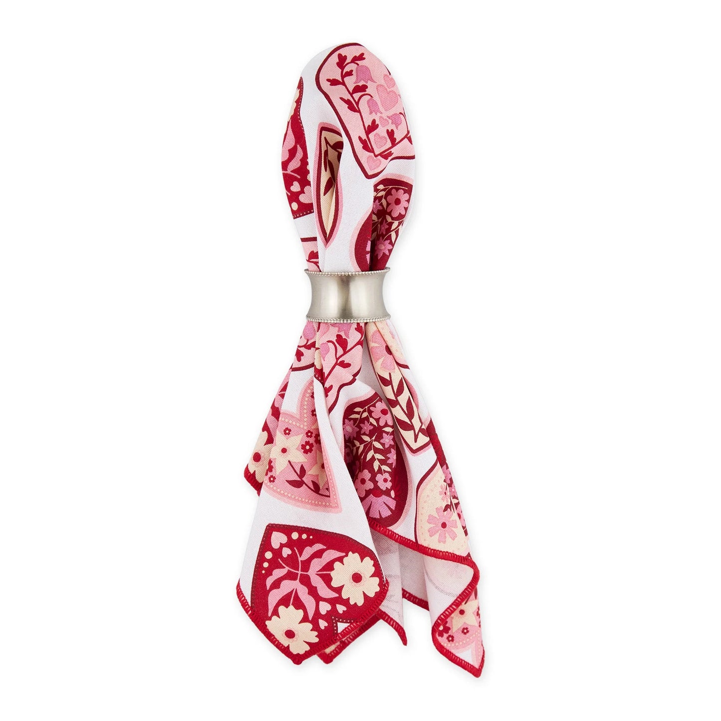 Cotton Napkins - Heritage Hearts