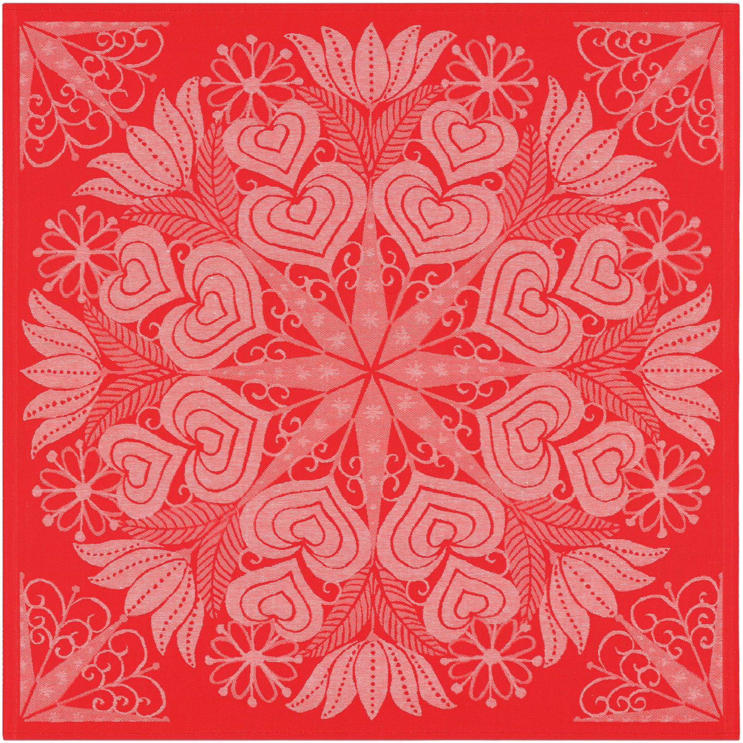 Ekelund Table Centre: "Hjartbo" Red