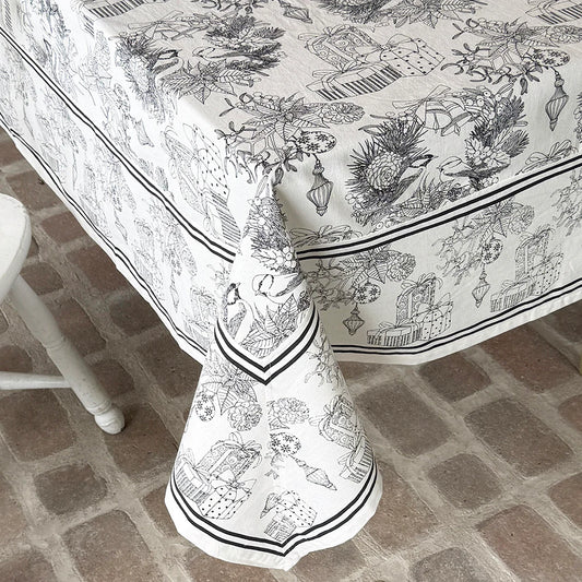 Cotton Tablecloth: "Holiday Celebration"