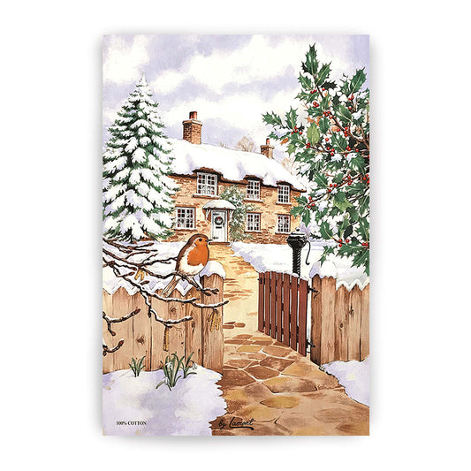 Tea Towel "Home For The Holidays"