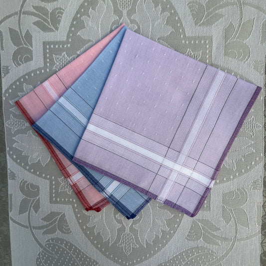 Handkerchief Ladies - Cotton Woven Borders Style 1