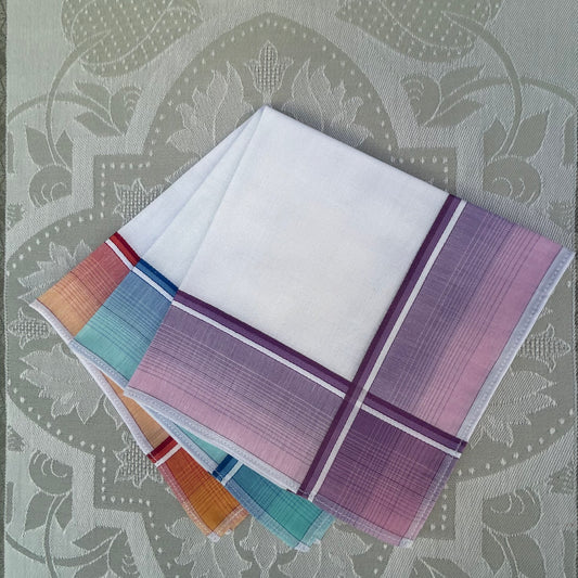 Handkerchief Ladies - Cotton Woven Borders Style 3