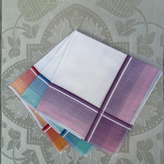 Handkerchief Ladies - Cotton Woven Borders Style 3