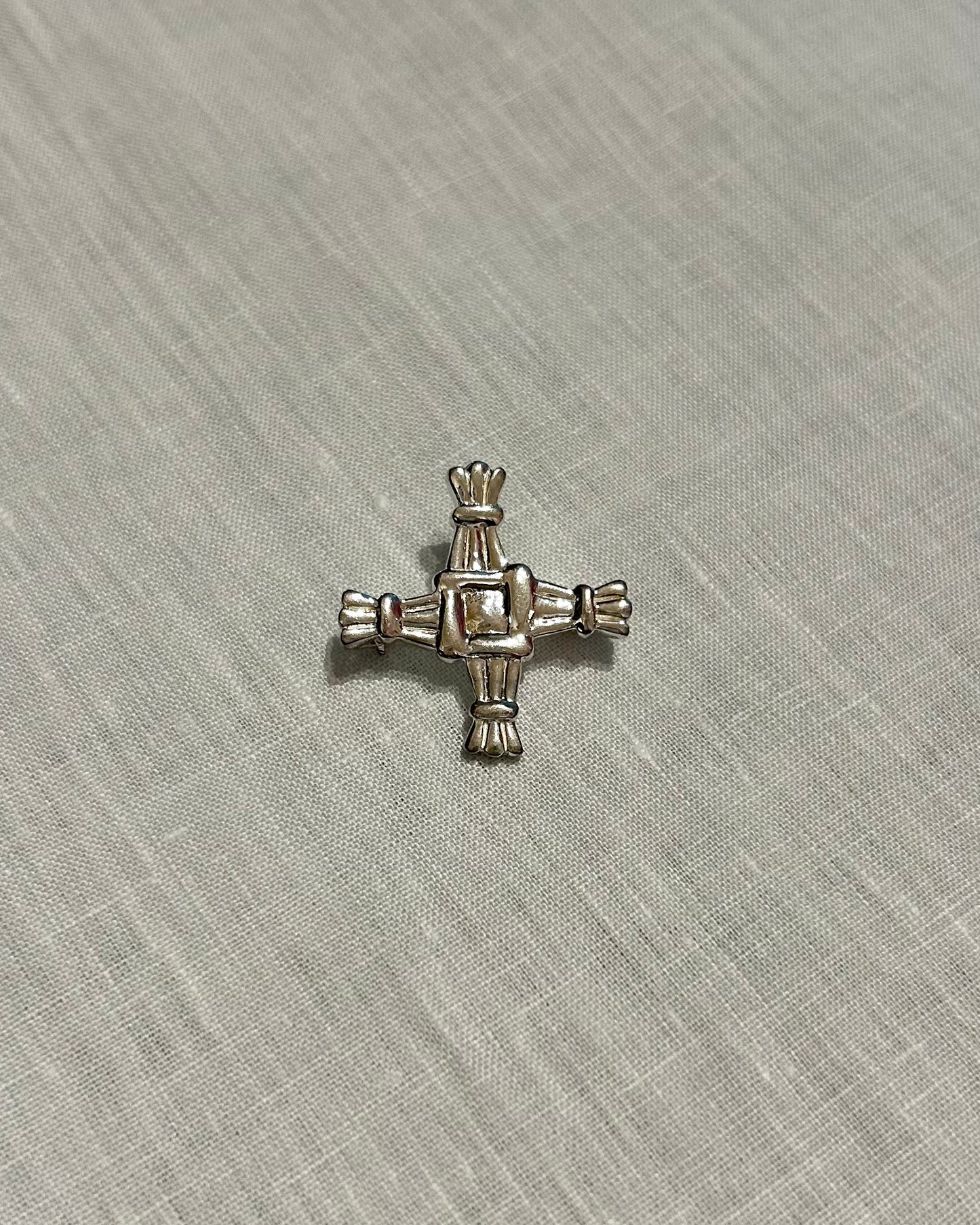 Sterling Silver Celtic Brooch: St. Brigid's Cross