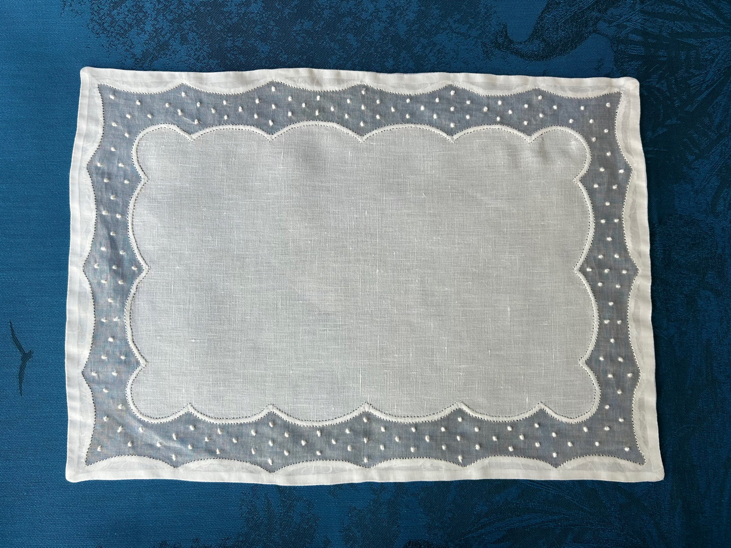 Madeira Embroidered Doily - Rectangle