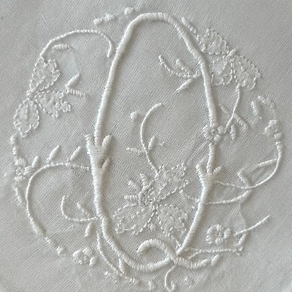 Handkerchief Ladies - Cotton Monogram Initials