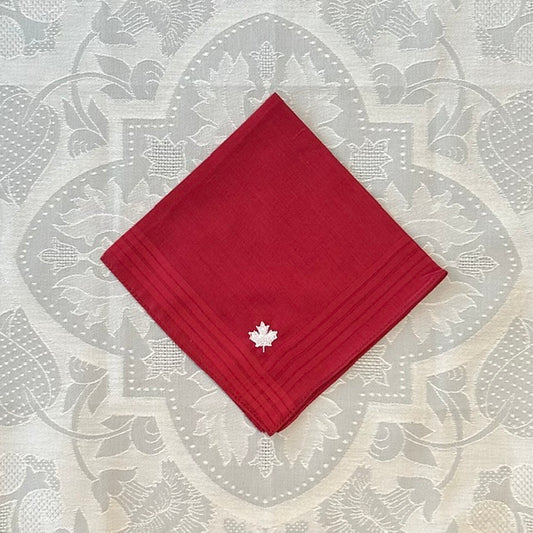 Handkerchief Ladies - Canadian Maple Leaf Embroidery