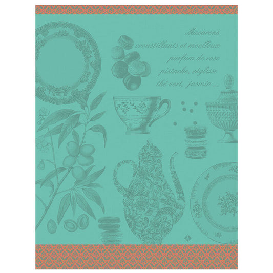 Le Jacquard Francais Tea Towel "Macaron" Mint