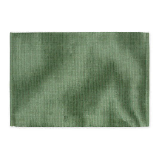 Cotton Ribbed Placemats - Loden Frost