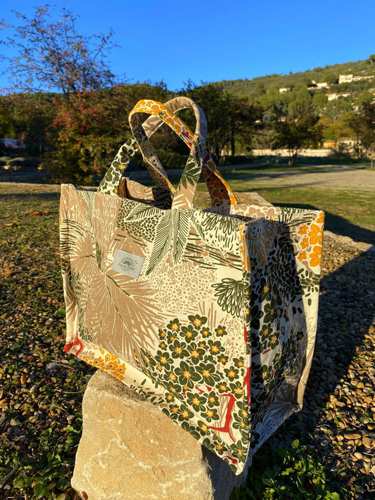 Cotton Canvas Tote - "Mako"