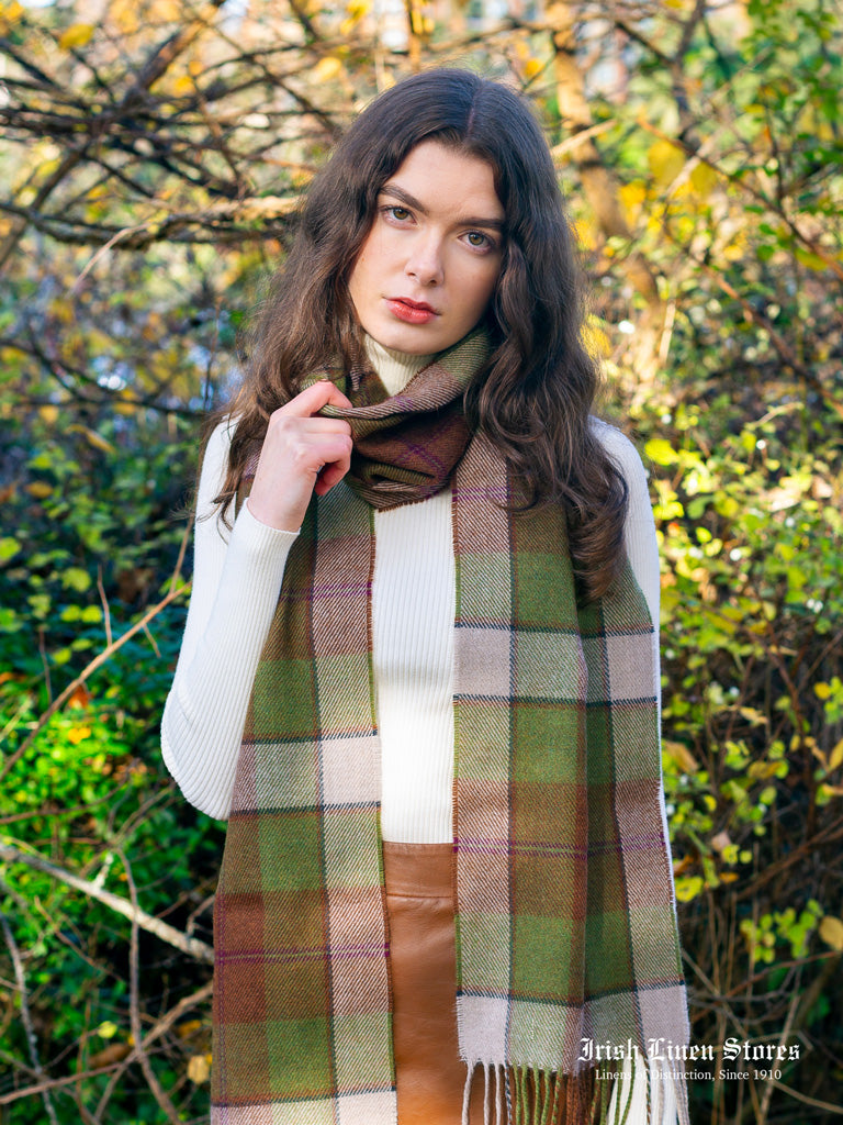 McNutt Lambswool Scarf - Autumn Plaid