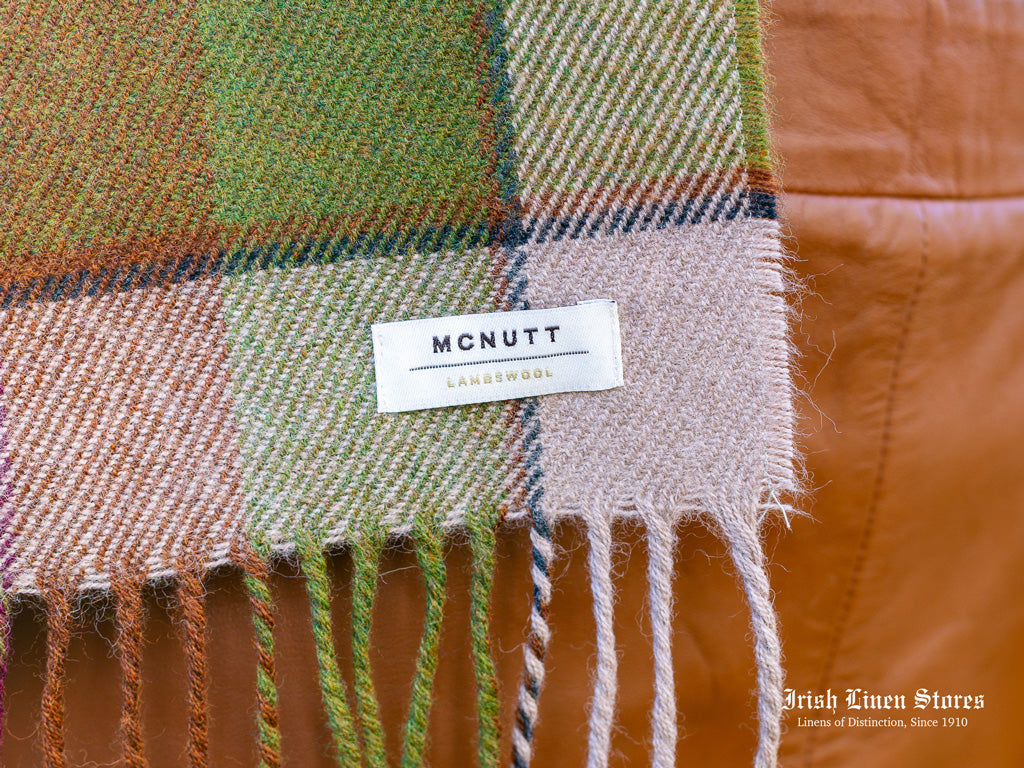 McNutt Lambswool Scarf - Autumn Plaid