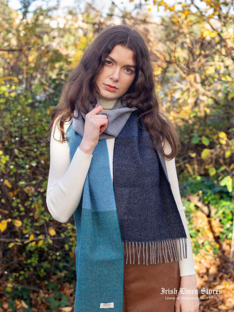 McNutt Lambswool Scarf - Marine Stripe