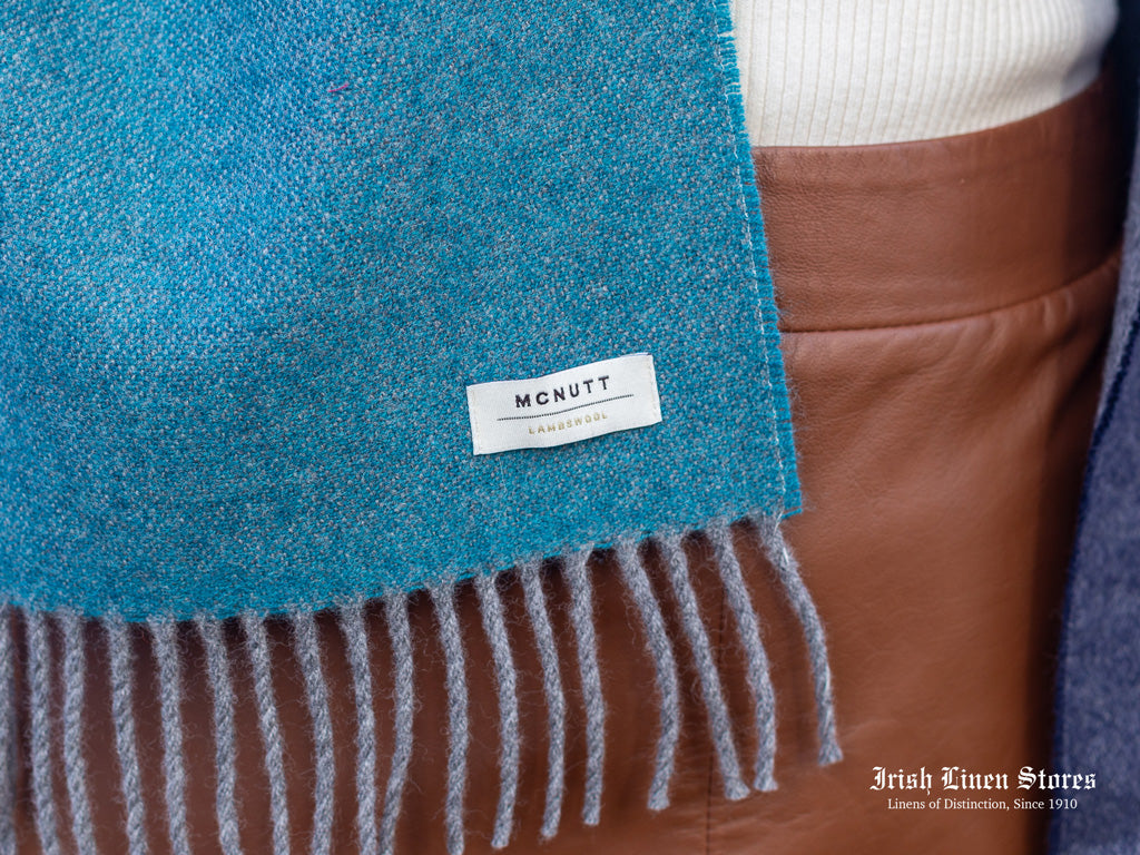 McNutt Lambswool Scarf - Marine Stripe