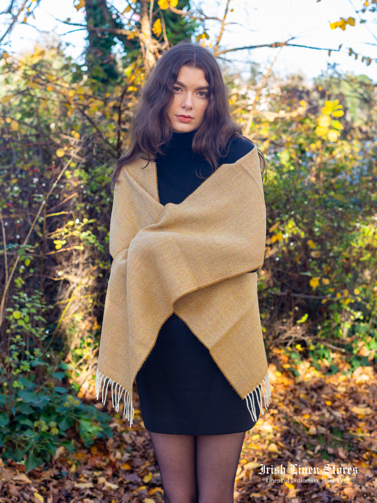 McNutt Lambswool Scarf - Mead Herringbone