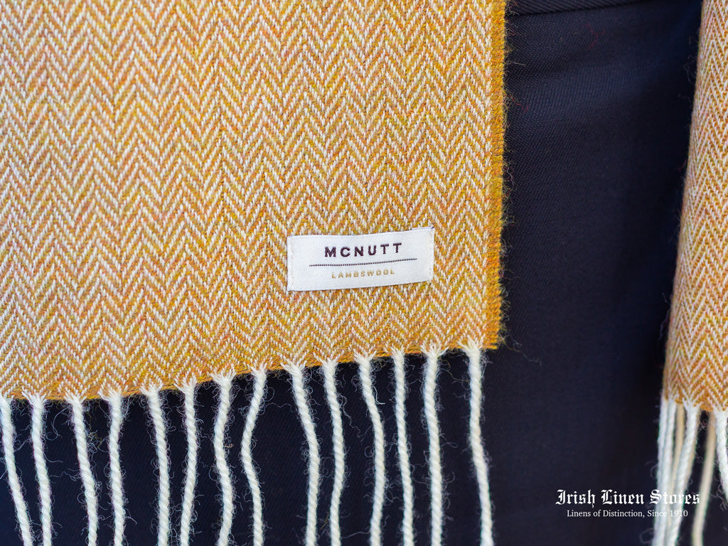 McNutt Lambswool Scarf - Mead Herringbone