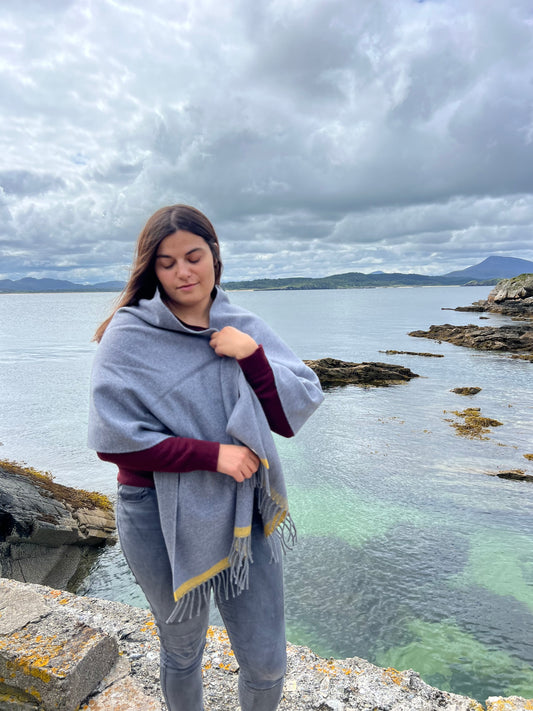 McNutt Cashmere/Lambswool Wrap - Moonshine