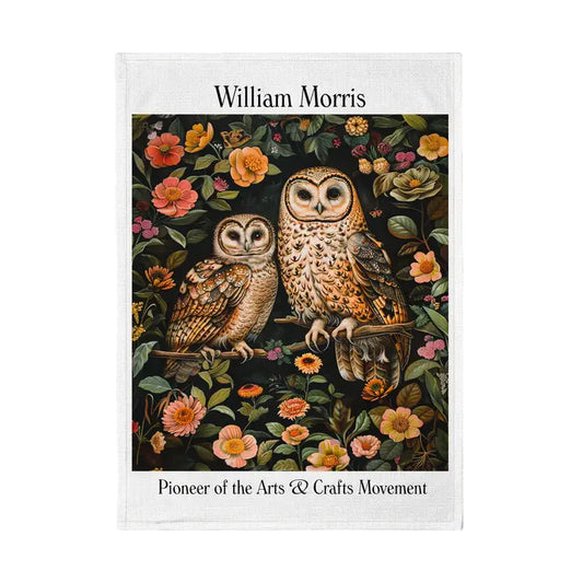 Cotton Tea Towel "Owls"