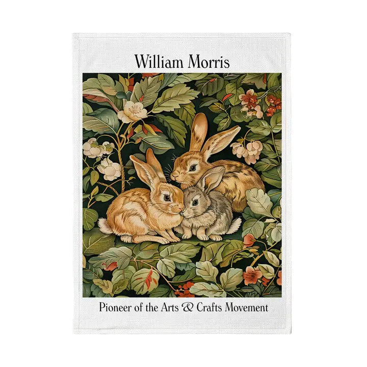 Cotton Tea Towel "Rabbits"