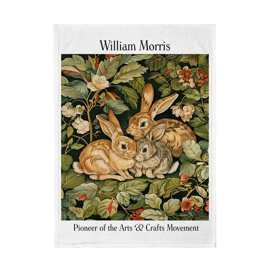 Cotton Tea Towel "Rabbits"
