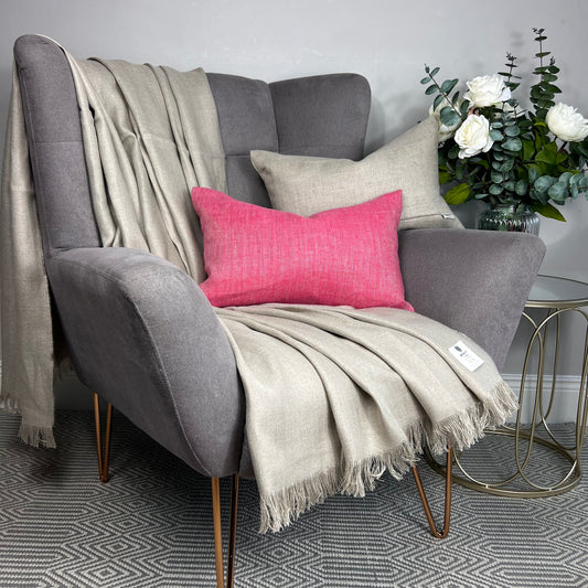 McNutt Linen Throw "Natural"