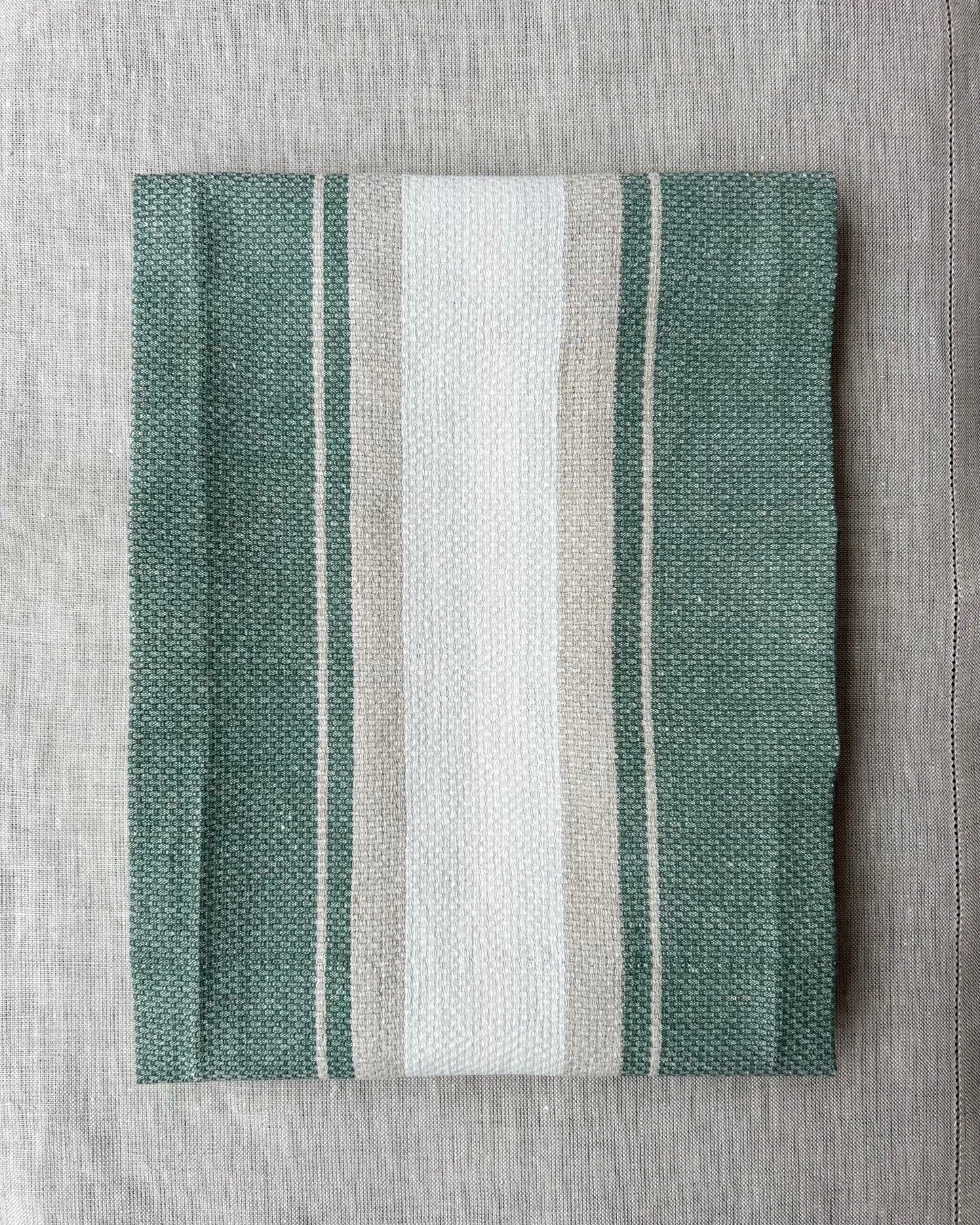 Tea Towel (Linen) "Working Kitchen Towel - Green"