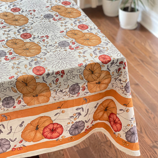 Cotton Tablecloth: "October"