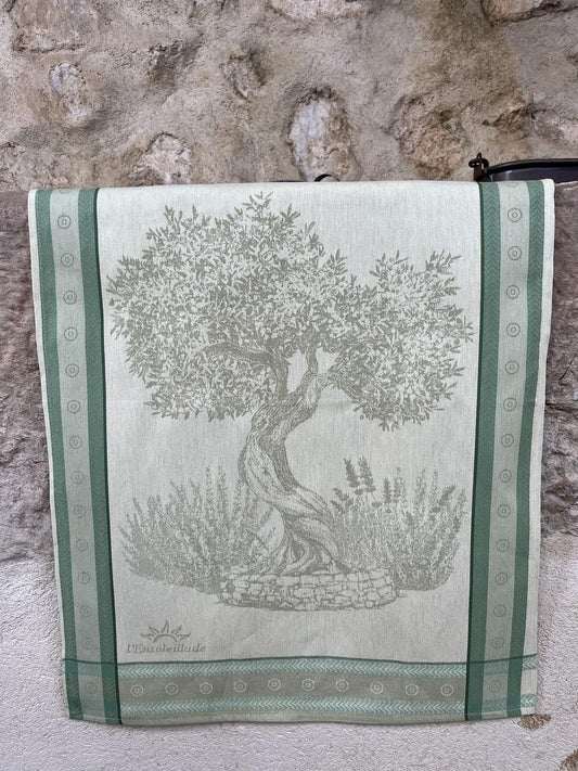 L'Ensoleillade Jacquard Tea Towel: "Olivier Millénaire"
