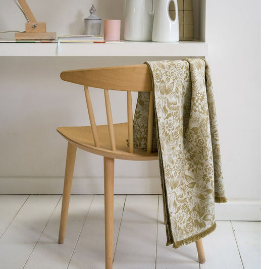 Le Jacquard Francais Small Nomad Tablecloth "Osmose" Cork Beige