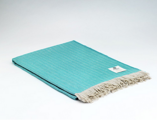 McNutt Linen Throw "Peacock"