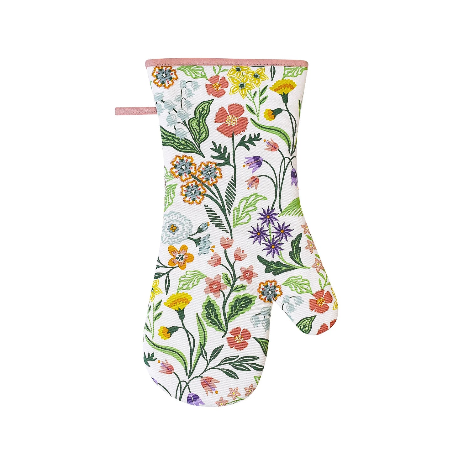 Oven Mitt "Petals & Prose"
