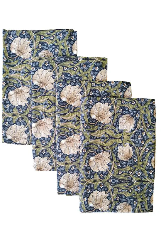Cotton Napkin: William Morris "Pimpernel"