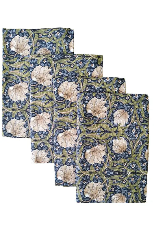 Cotton Napkin: William Morris "Pimpernel"