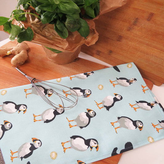 Tea Towel "Puffins"