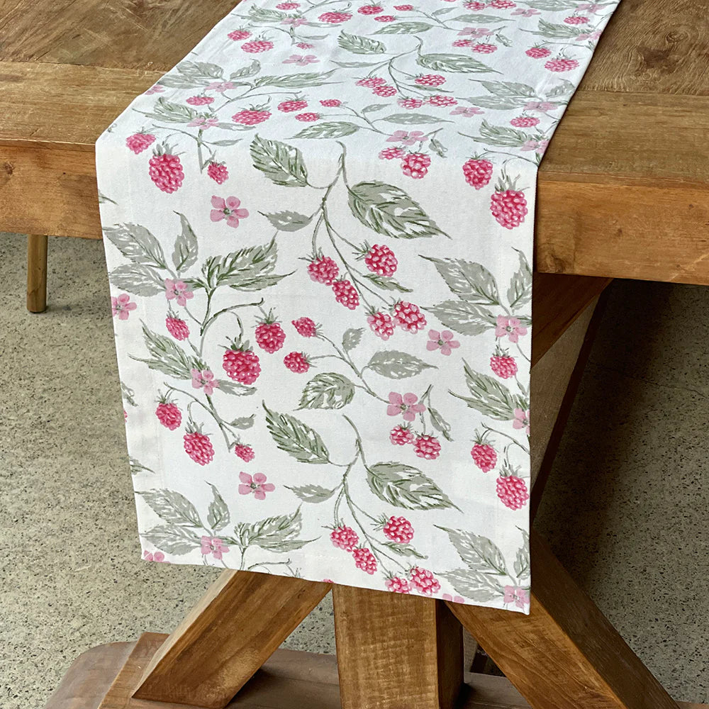 Cotton Runner - Raspberry