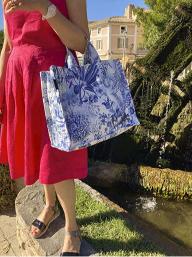Cotton Canvas Tote - "Rhapsodie"