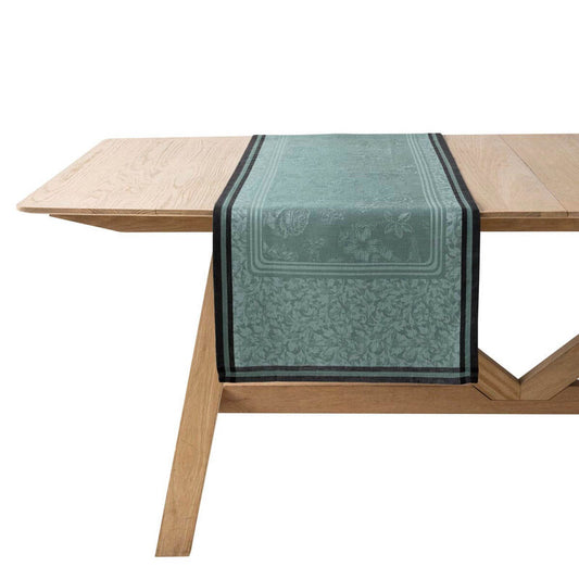 Le Jacquard Français Table Runner "Romance" Green