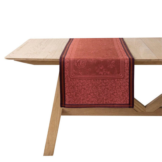 Le Jacquard Français Table Runner "Romance" Red