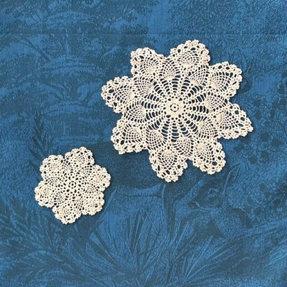 Super Fine Crochet Cotton Doily - Round