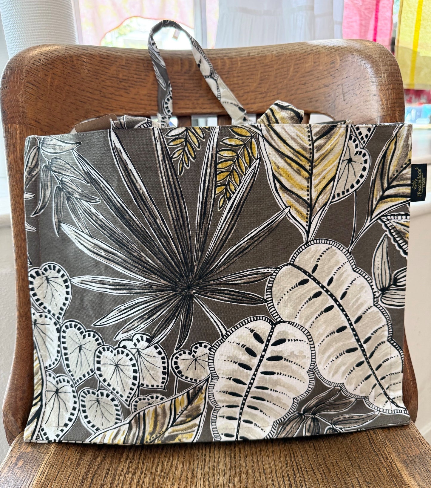 Cotton Canvas Tote - "Suriname" Grey
