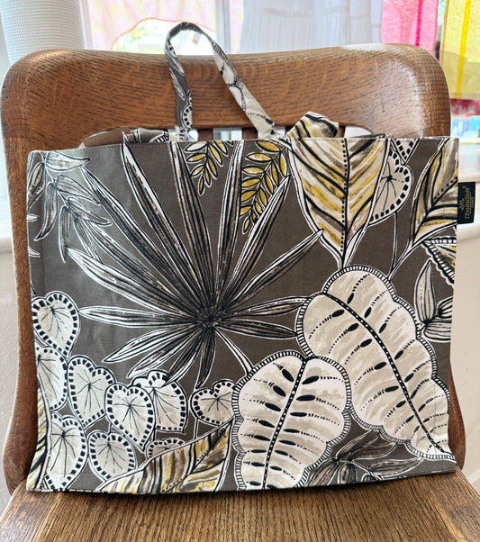 Cotton Canvas Tote - "Suriname" Grey
