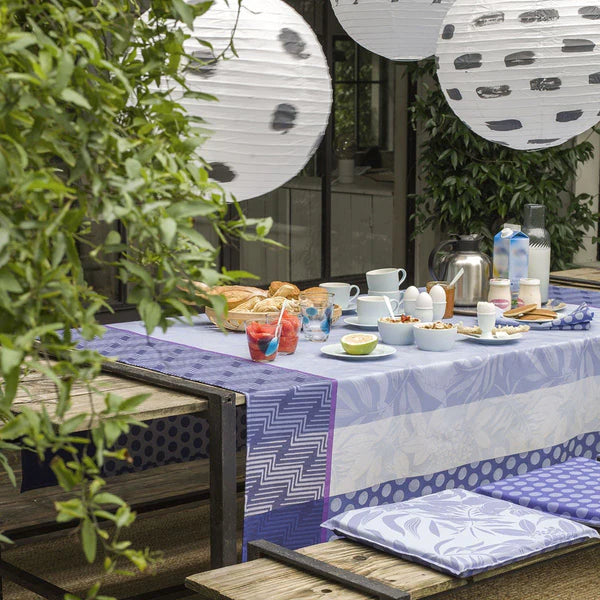 Le Jacquard Francais Tablecloth "Nature Urbaine" Electric Blue